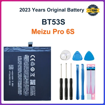 Meizu Высококачественный 100% Оригинальный Аккумулятор 3060mAh BT53S Для Meizu Pro 6S Pro6S M570Q-S Pro 6 Аккумуляторов для телефонов + Бесплатные Инструменты