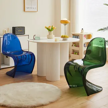 Дизайнерский акцент Обеденные стулья Nordic Barhocker Офисные обеденные стулья для балкона, шезлонги для спальни, Садовая мебель