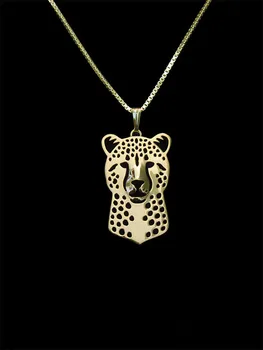 Модное высококачественное ожерелье с подвеской в виде собаки-гепарда, женское позолоченное посеребренное эффектное ожерелье, мужские ошейники cs go
