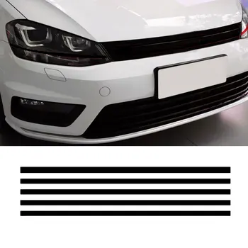 Светоотражающие автомобильные полосы Наклейка на решетку переднего капота Наклейки Водонепроницаемые украшения Автомобильные наклейки для VW Golf 6 7 Tiguan