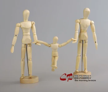 3 шт 30 см деревянная модель человека семья любовник пара модель эскиз художественная модель