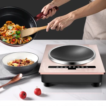 Бытовая индукционная плита Hua Concave, встроенная сковорода быстрого приготовления, мощный сильный огонь 3500 Вт, встроенная многофункциональная