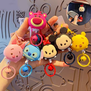 Disney Микки и Минни Маус Растягивающаяся сумка для ключей Пары Автомобильный брелок Подвеска Сумка Аксессуары Кошелек для ключей Милые игрушки Подарки на день рождения