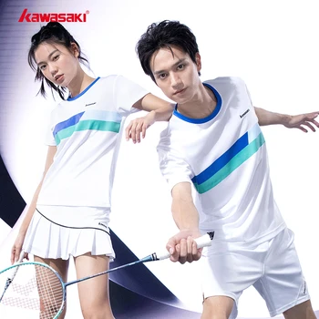 A1937 Теннисная футболка Kawasaki спортивная одежда спортивная одежда майка для бадминтона с коротким рукавом для мужчин и женщин лето